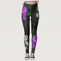 Lila und weiße Blüten