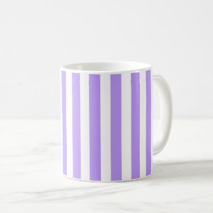Lila und weiße Bonbonstreifen Kaffeetasse