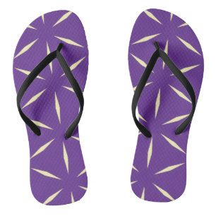 Lila und Weiße Moderne Gestaltung Flip Flops