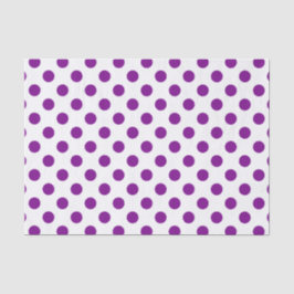Lila und weiße Polka-Punkte Seidenpapier