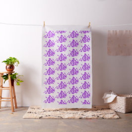 Lila und weiße Silhouette Große Designstoffe Stoff