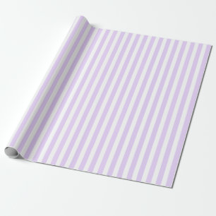 Lila und weiße Streifen Geschenkpapier