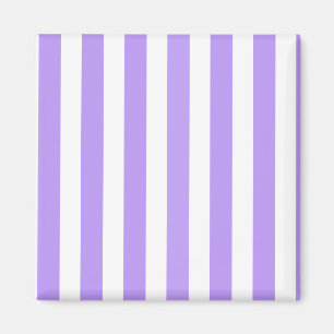 Lila und weiße Streifen Magnet