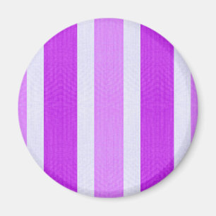Lila und weiße Streifen Magnet