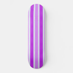 Lila und weiße Streifen Skateboard