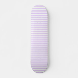 Lila und weiße Streifen Skateboard
