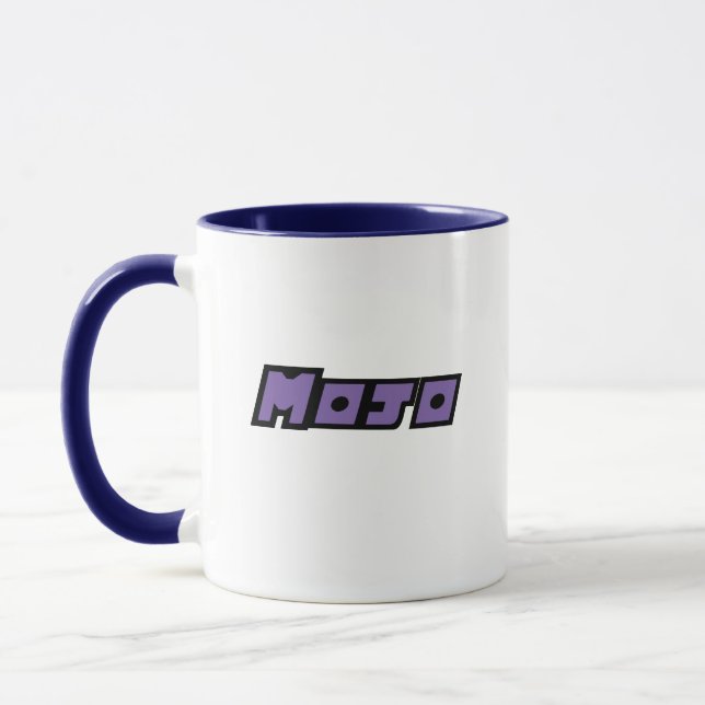 Lila und weiße Tasse (Links)