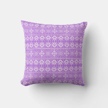 Lila und weiße Weihnachtsmesse Isle Pattern
