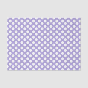 Lila und weißes Polka-Punkt-Seidenpapier Seidenpapier