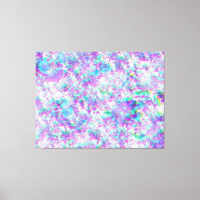 Lila und welliger Glitter Leinwanddruck (Vorderseite)