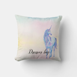 Lila Unicorn Aqua Rosa Gelbe Gefärbte Krawatte Kissen