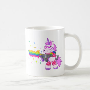 Lila Unicorn - Gewehr Kaffeetasse