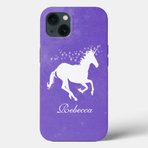 Lila Unicorn Personalisiert Case-Mate iPhone Case