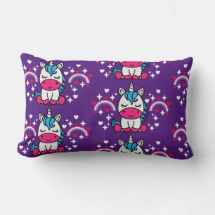 Lila Unicorn Pony Lendenkissen