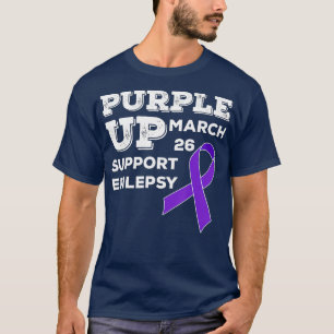 Lila UP-März 26 Unterstützung Epilepsie Awareness T-Shirt