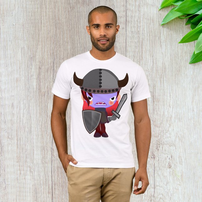 Lila Vampire Viking Mens T - Shirt (Von Creator hochgeladen)