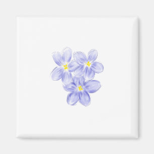 Lila Veilchen Magnet