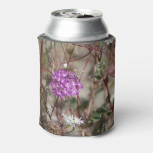 Lila Verbena-Wildblumen mit weißem Pinsel Ca Dosenkühler