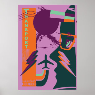 Lila Verkehr Poster