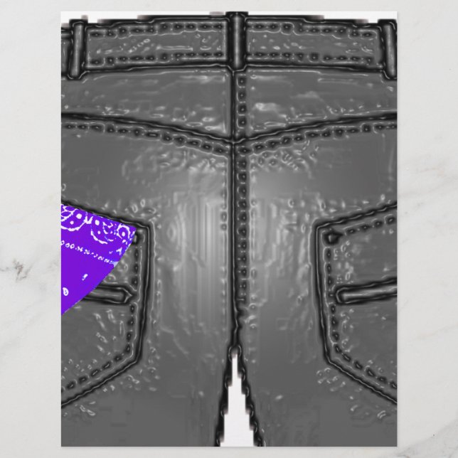 Lila Verlassen Hanky (Vorderseite)