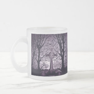 Lila Version des gotischen Grabsteins des Mattglastasse