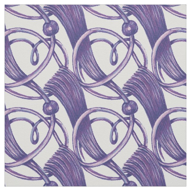 Lila verziert. stoff (Muster)