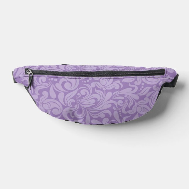 LILA, VERZIERTE BLÜHENDEN BAUCHTASCHE (Ablage )