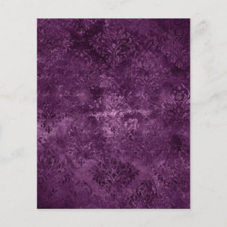 Lila Viktorianisches Gothic Damask Scrapbook