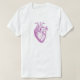 Lila Vintage Herzanatomie T-Shirt (Design vorne)