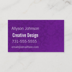 Lila Vintage Hintergrund-Geschäfts-Karten Visitenkarte
