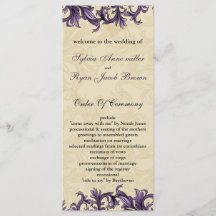 Lila Vintage Hochzeit von Elfenbein