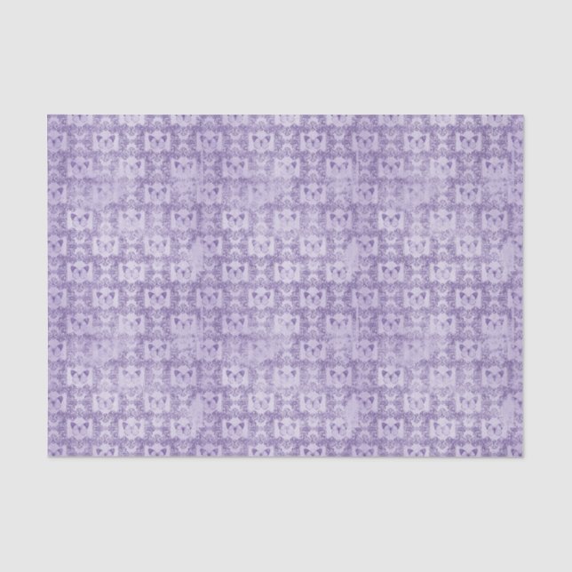 Lila Vintage Schmetterlinge Seidenpapier (Vorderseite)