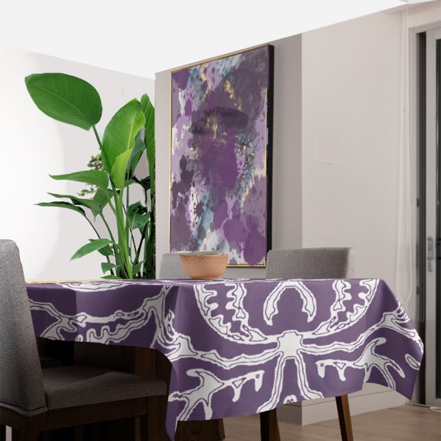 Lila Vintages Blumenmuster Tischdecke (Von Creator hochgeladen)