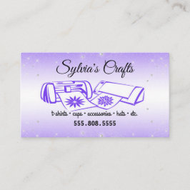Lila Vinyl Business Card Visitenkarte