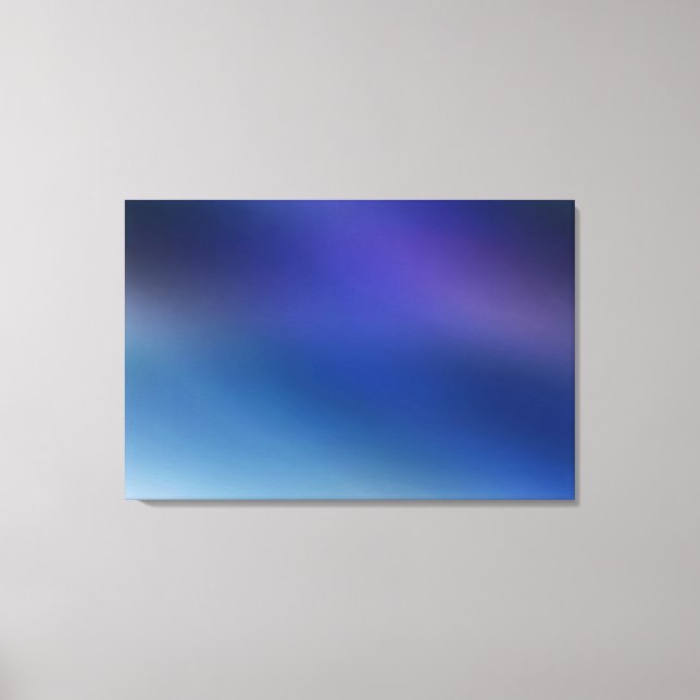 Lila Violet Blau & Grau Zurzeit Abstrakt Leinwanddruck (Vorderseite)