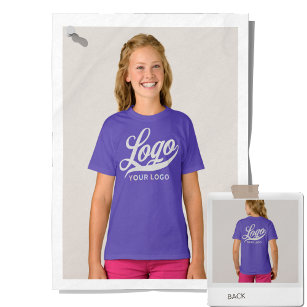 Lila Violet Company Logo Swag Business Kids Girl T-Shirt