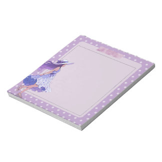 Lila Violet Einfache Niedliche Anime Boho Notepad Notizblock