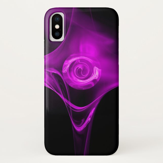 LILA VIOLET FRAKTAL ROSE Case-Mate iPhone HÜLLE (Rückseite)