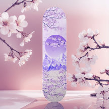 Lila Violet Japanisch Asiatisch Cherry Blossom Moo