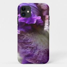 Lila, Violet und Mauve Iris Abstrakt iPhone 11 Hülle