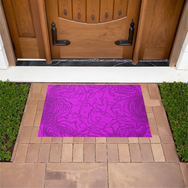 Lila Violetgarn Doormat Fußmatte (Außenbereich)
