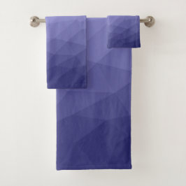 Lila violett-blaues Mesh-Omermuster Badhandtuch Set