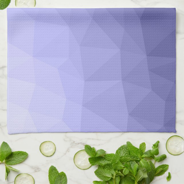 Lila violett-blaues Mesh-Omermuster Geschirrtuch (Gefaltet)