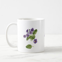 Lila violette botanische Tasse