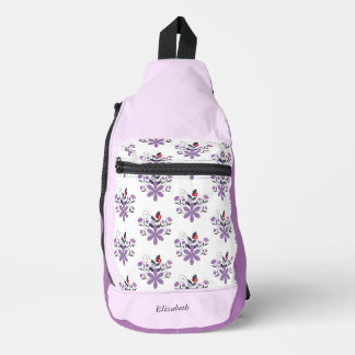 Lila violette Farbe in  Farbton, dezent Crossbody Bag