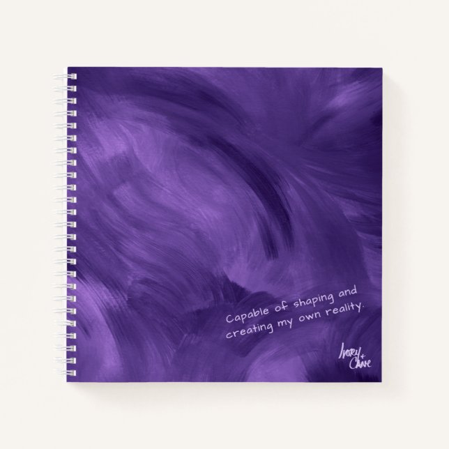 LILA violette Haze mit SPWW-Freisetzung Notizbuch (Vorderseite)