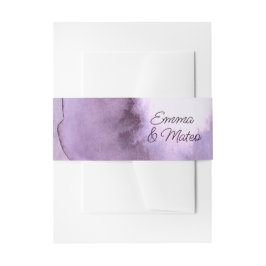 Lila violette Hochzeit Einladungsbanderole