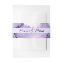 Lila violette Hochzeit Einladungsbanderole