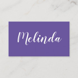 Lila/violette unbedeutende trendy Geschäftskarte Visitenkarte