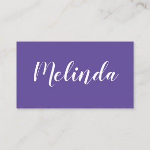 Lila/violette unbedeutende trendy Geschäftskarte Visitenkarte